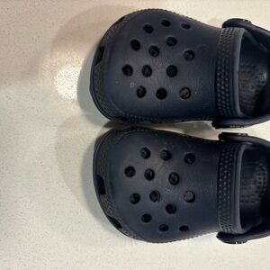 Toddler Navy Crocs size 4